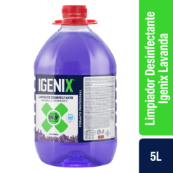 LIMPIADOR IGENIX VIRGINIA CON AMONIO CUATERNARIO 5 LTS. LAVANDA. PRECIO CON IVA