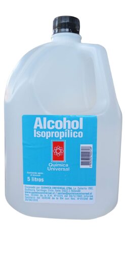 Alcohol Isopropílico 5 lt. 99% Química Universal. Precio con IVA