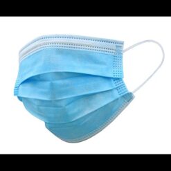 Mascarilla desechable tres pliegues celeste x50 unidades