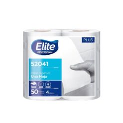 Papel Higiénico Elite Professional Rollo Una Hoja 12 Pq x 4 Un x 50 Mts. Precio con IVA