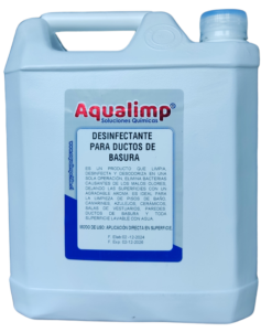 LIMPIADOR DESINFECTANTE PARA DUCTOS Y CONTENEDORES DE BASURA, 5LTS, AQUALIMP