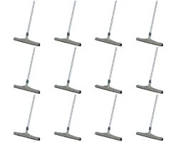 Oferta pack 12 secapisos barreagua 45 cm. base plástica mango aluminio 1.5mt. Precio con IVA